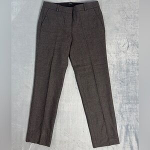 J. Crew Gray Herringbone Ankle Pants
